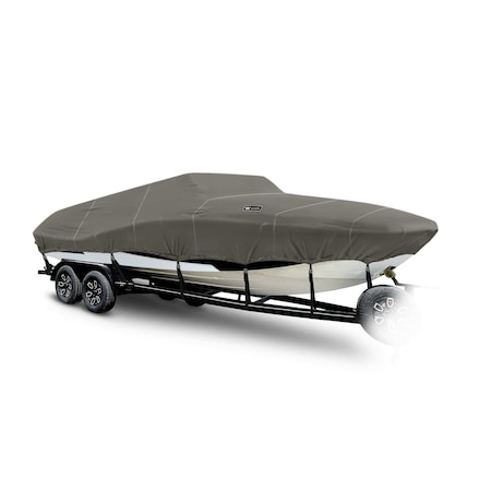 Eevelle Boat Cover DECK BOAT Modified V Inboard Fits 16ft 6in L up to 102in W Charcoal WSMVPD16102-CHL